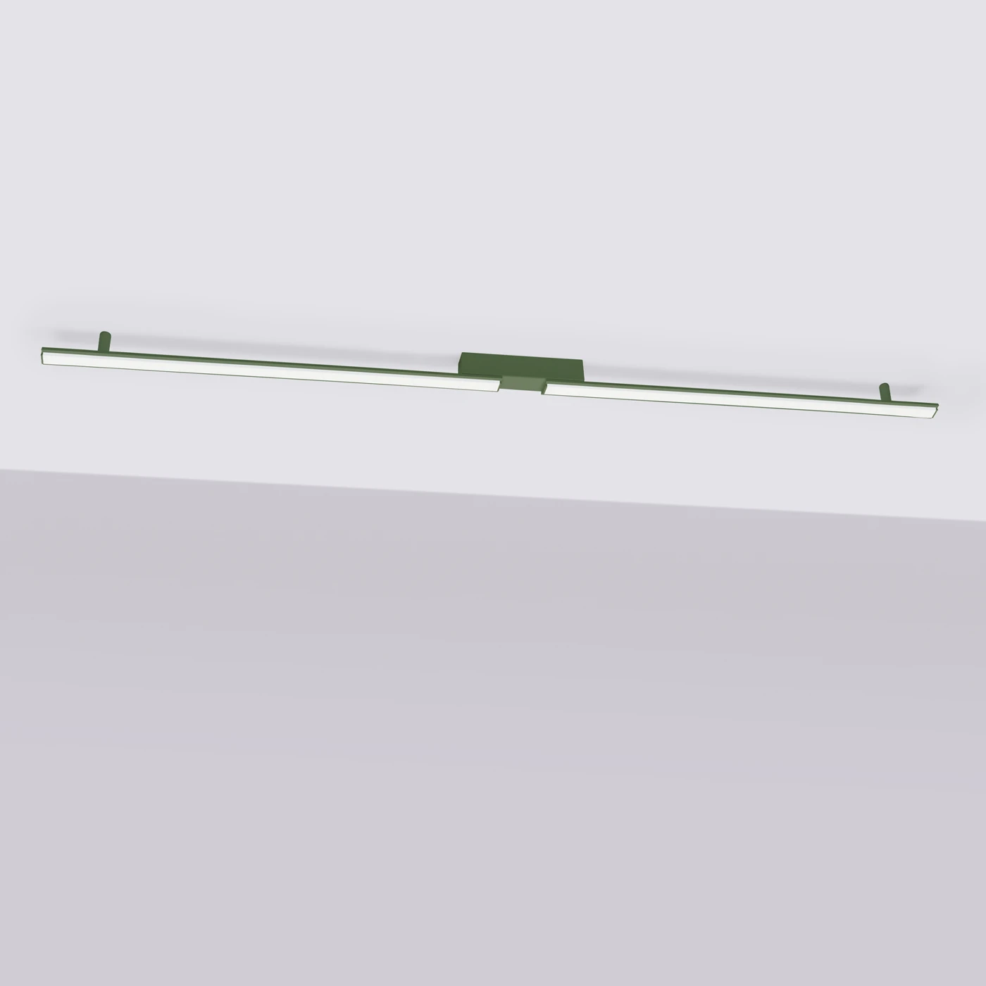 Ceiling LED light 181 cm – linear, olive green, CRI98