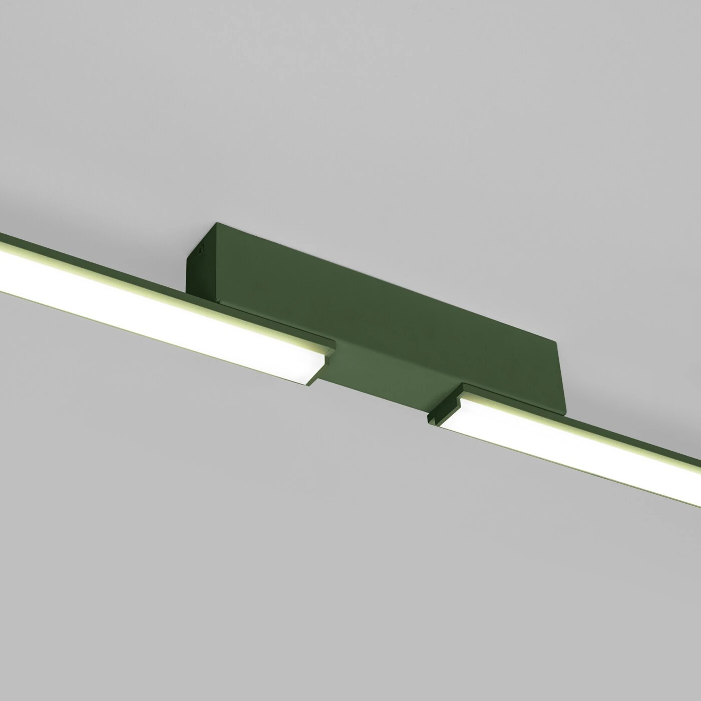 Ceiling LED light 181 cm – linear, olive green, CRI98