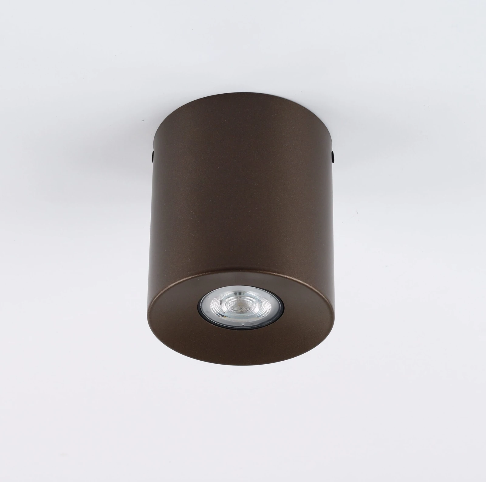 ORION M ceiling light 1xGU10 – round, brown finish