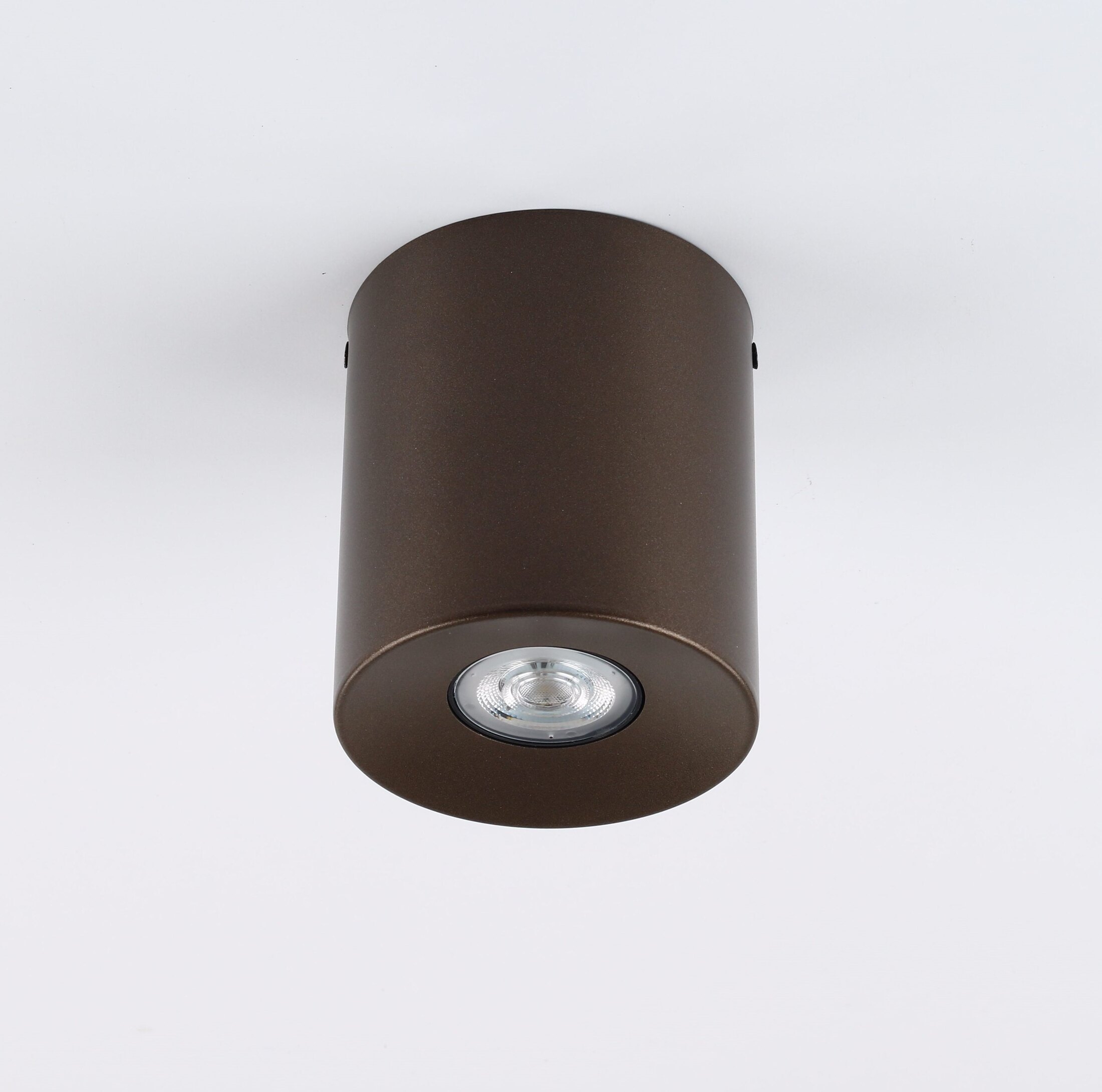ORION M ceiling light 1xGU10 – round, brown finish
