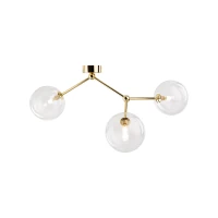FAIRY GOLD ceiling light 3 x 8 W – globe shades, gold - Image 4