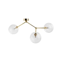 FAIRY GOLD ceiling light 3 x 8 W – globe shades, gold - Image 2