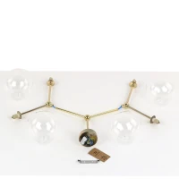 FAIRY GOLD ceiling light 4 x 8 W – globe shades, gold - Image 9