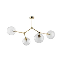 FAIRY GOLD ceiling light 4 x 8 W – globe shades, gold - Image 2