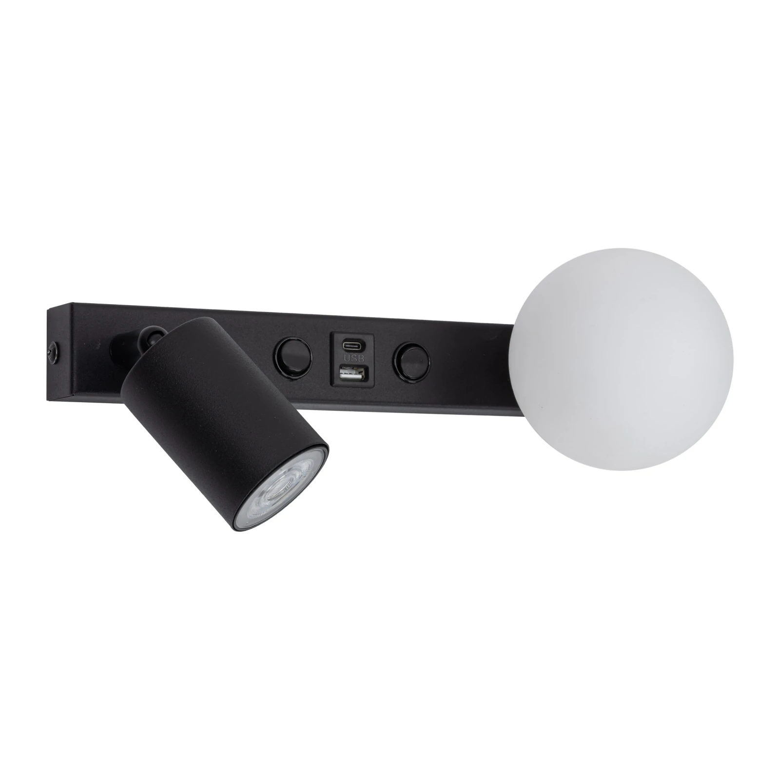 VOX sieninis šviestuvas 2 šviesų su USB-C