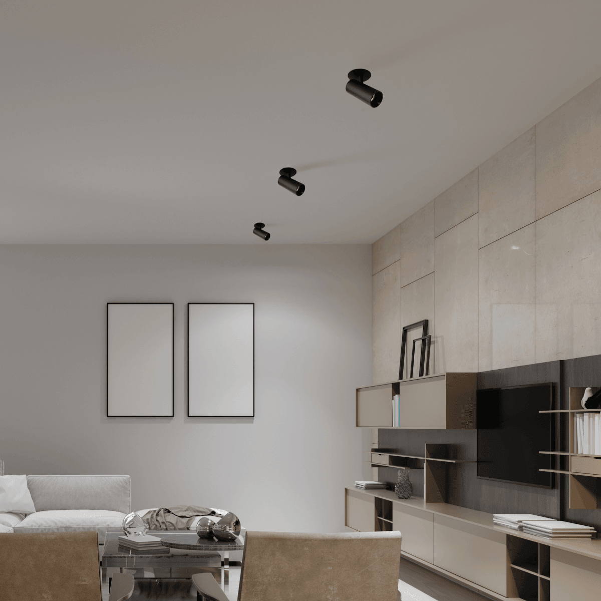 Recessed LED downlight 8W 3000K IP20 – matt black