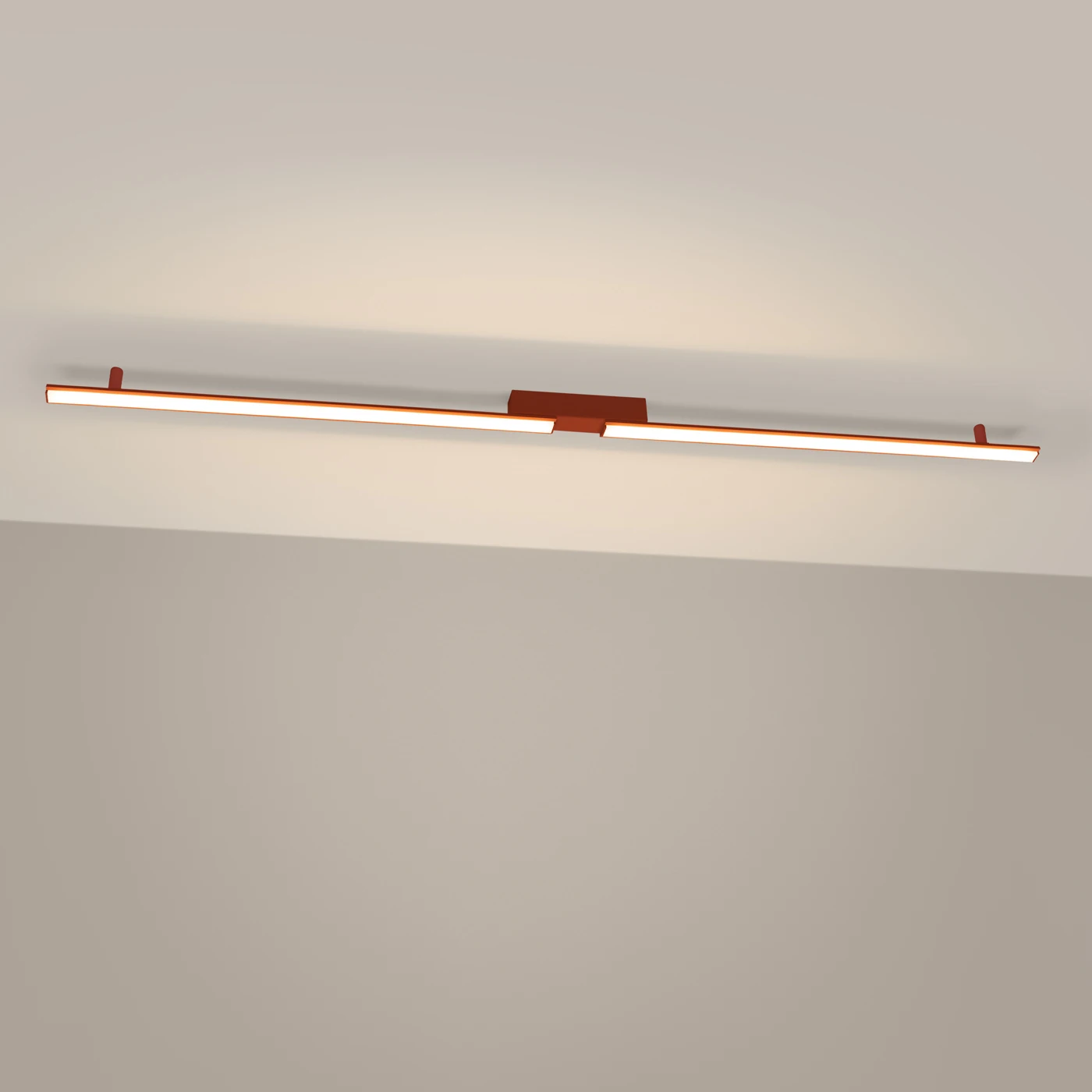 Ceiling lamp 181 cm / 40W – linear, red ochre, CRI93