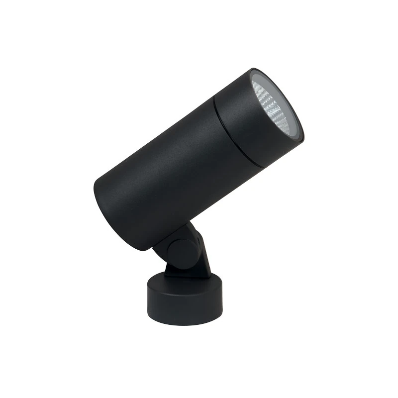 Kryptinis lauko sieninis LED šviestuvas 12W 2700K IP65 – matinis juodas
