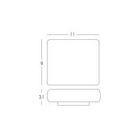 Lauko sieninis LED šviestuvas 2x3W 2700K IP65 – rudas - Nuotrauka 3