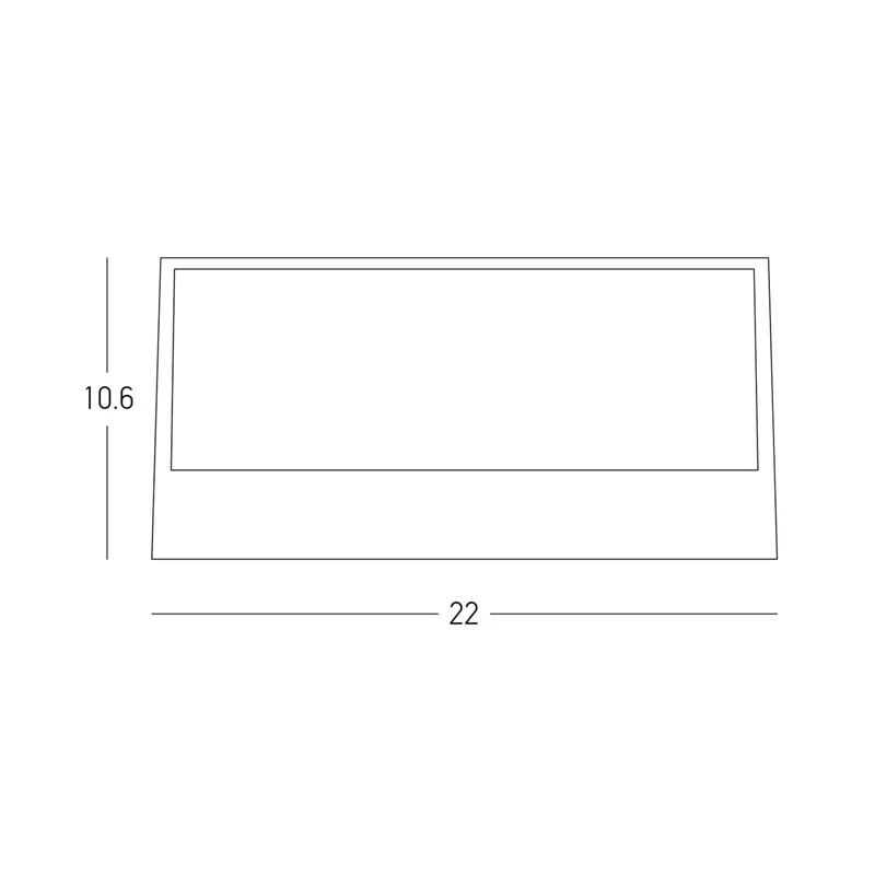 Lauko sieninis LED šviestuvas 2x13.5W 2700K/3000K IP65 – matinis juodas