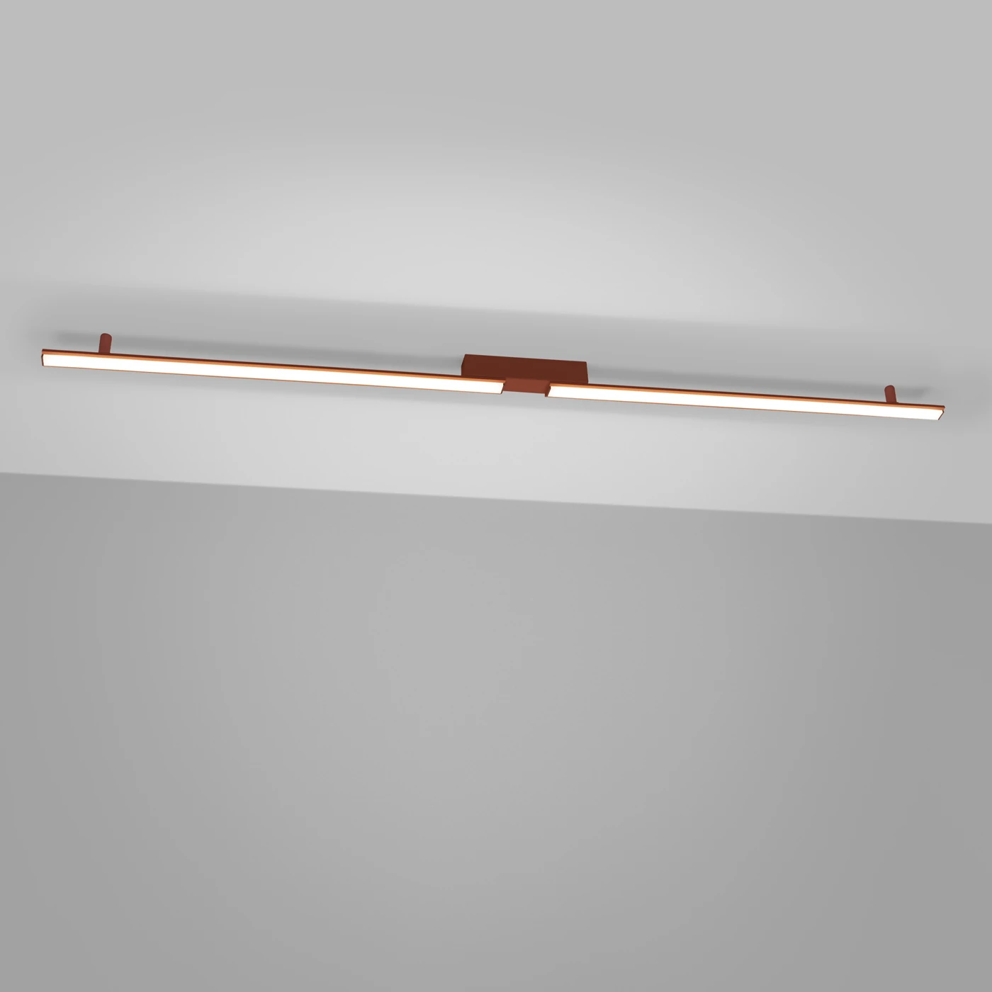 Ceiling light 181 cm / 40W – linear, red ochre, CRI98