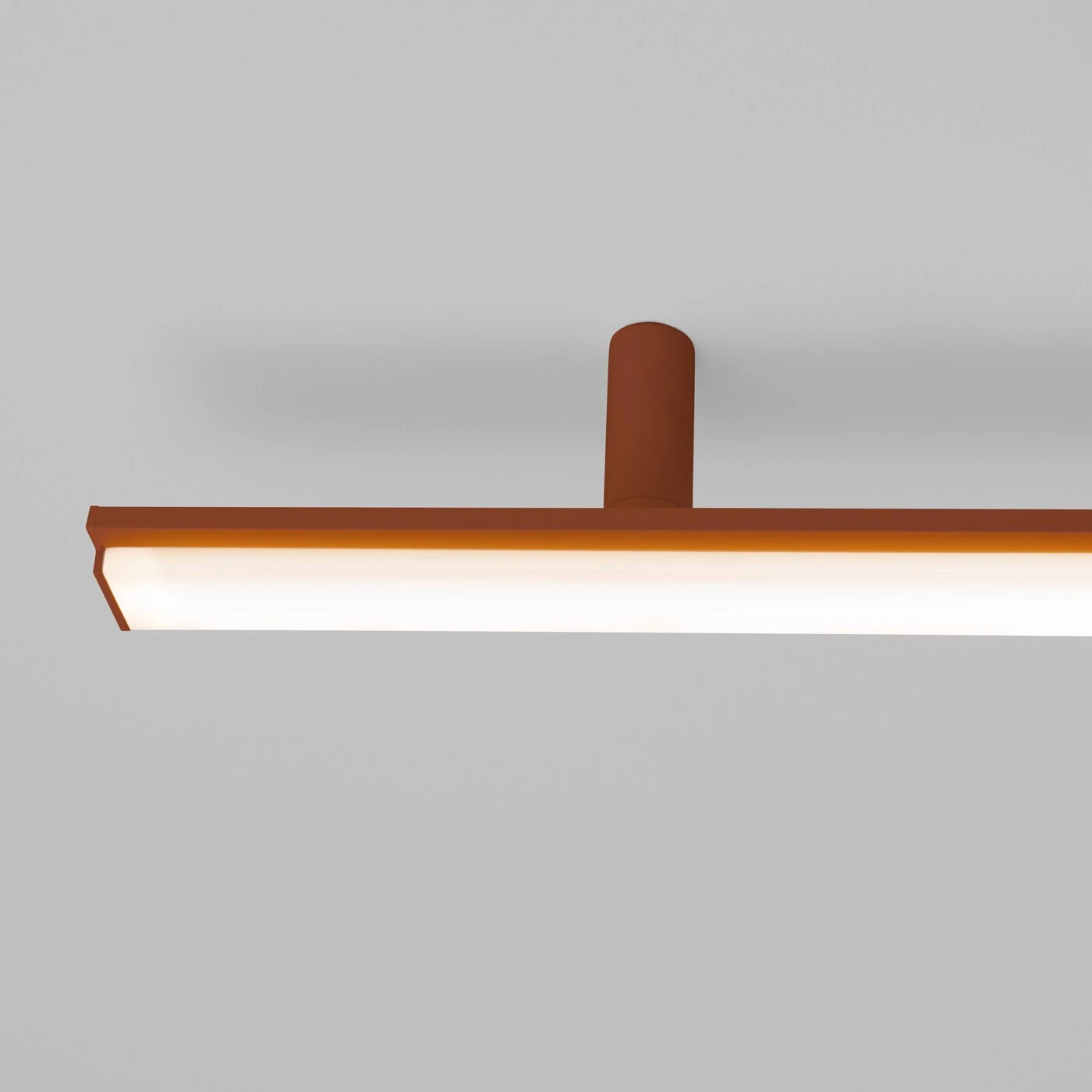 Ceiling light 181 cm / 40W – linear, red ochre, CRI98