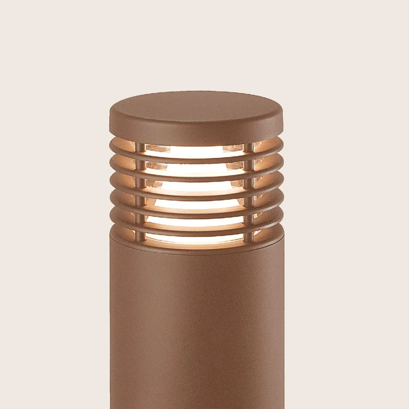 Lauko stulpinis LED šviestuvas 10W 2700K IP65 – rudas
