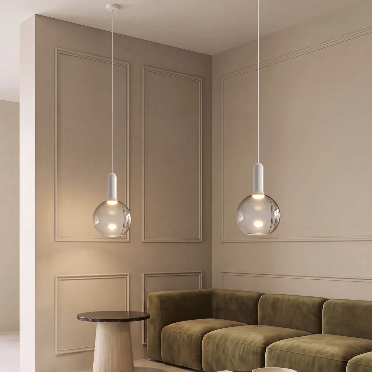 LED pendant light 5W 3000K – matt white