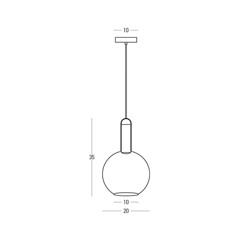 LED pendant light 5W 3000K – matt white