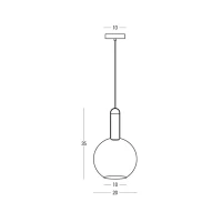 LED pendant light 5W 3000K – matt white - Image 3