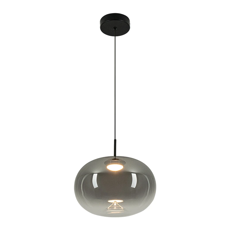 LED pendant light 8W 3000K – smoked grey