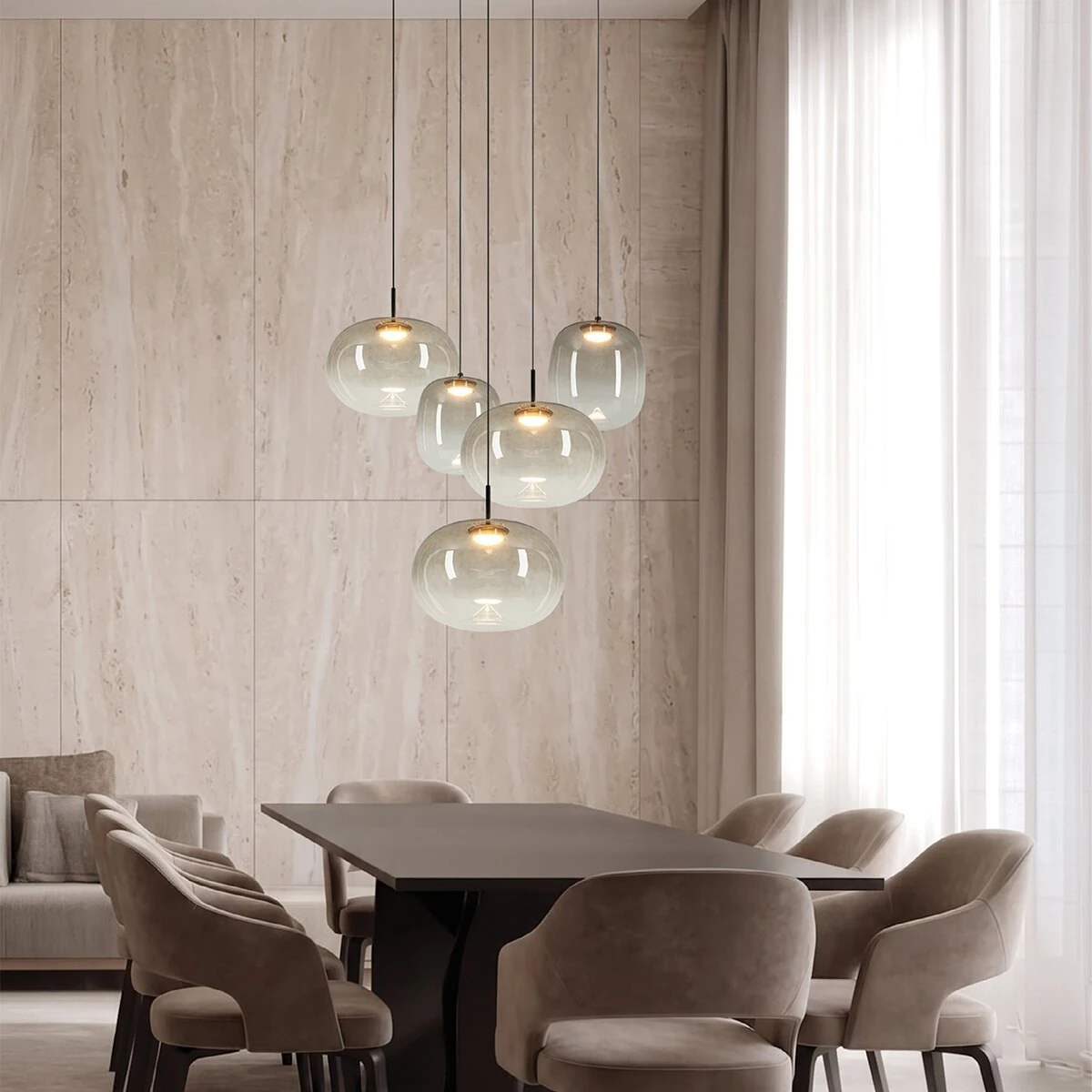 Pakabinamas LED šviestuvas 8W 3000K – šviesiai rudas