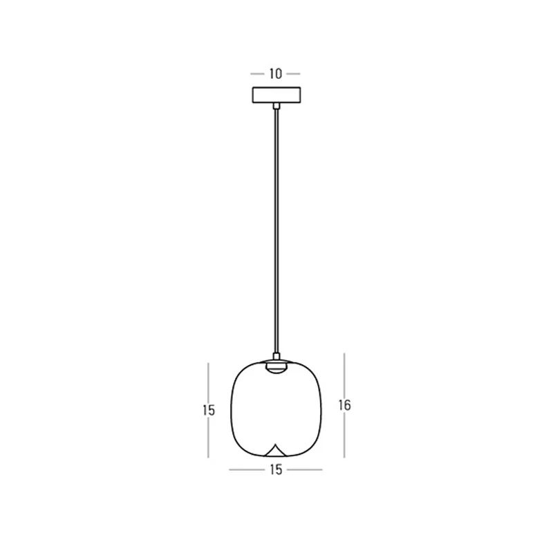 LED pendant light 4W 3000K – matt black
