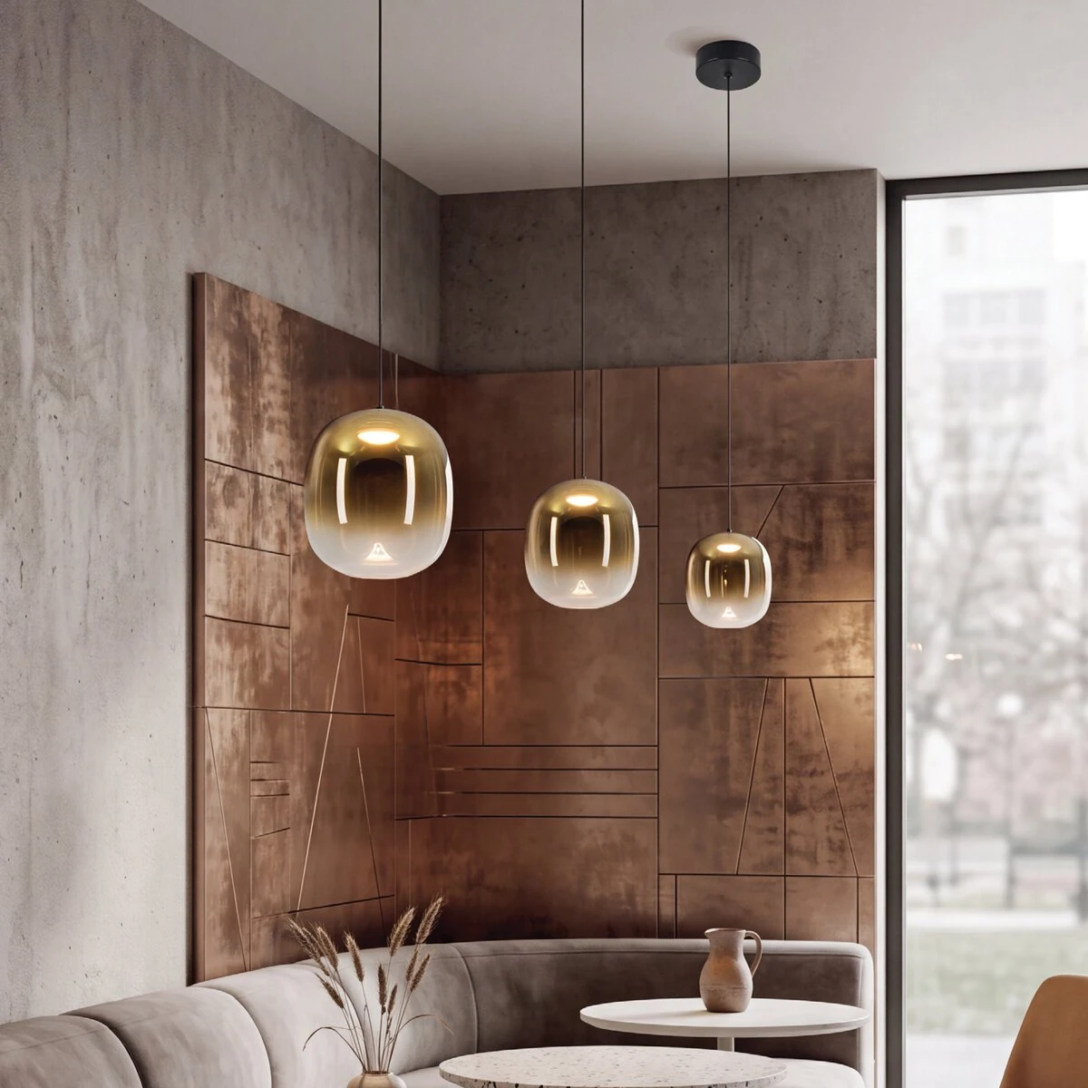 LED pendant light 4W 3000K – matt black