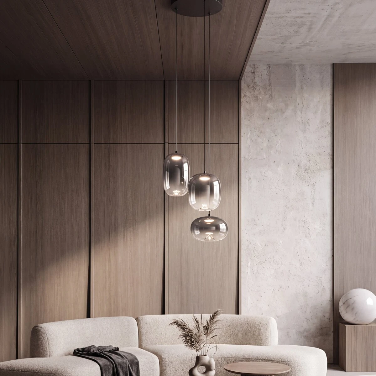 LED pendant light 11W 3000K – smoked grey
