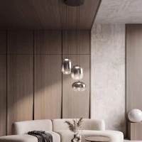 LED pendant light 11W 3000K – smoked grey - Image 1