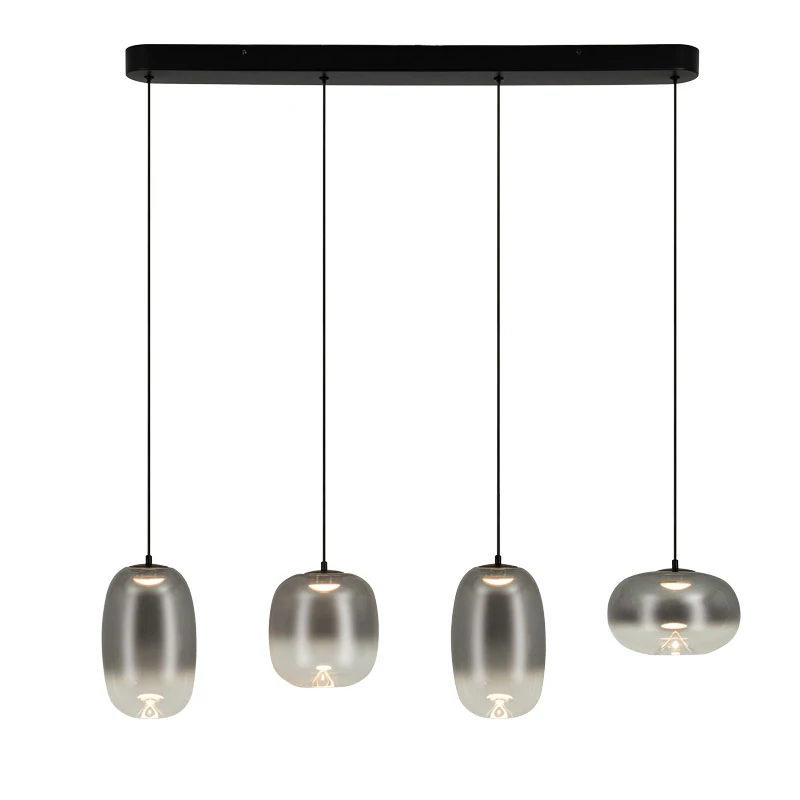 Linijinis pakabinamas LED šviestuvas 15W 3000K – dūmų pilkumo