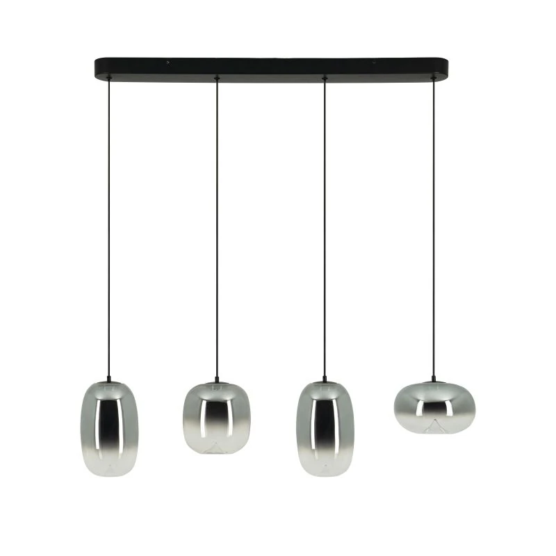 Linijinis pakabinamas LED šviestuvas 15W 3000K – dūmų pilkumo