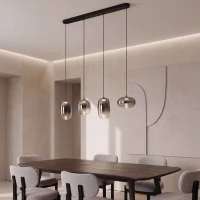 Linijinis pakabinamas LED šviestuvas 15W 3000K – dūmų pilkumo - Nuotrauka 1