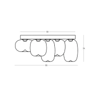 LED ceiling light 18W 3000K – smoked grey - Image 4