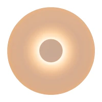 Sieninis LED šviestuvas 6W 3000K – pudros rožinis - Nuotrauka 2