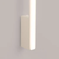 Sieninis šviestuvas 120 cm – linijinis, smėlio spalvos, šiltas LED - Nuotrauka 4