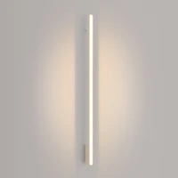 Sieninis šviestuvas 120 cm – linijinis, smėlio spalvos, šiltas LED - Nuotrauka 1