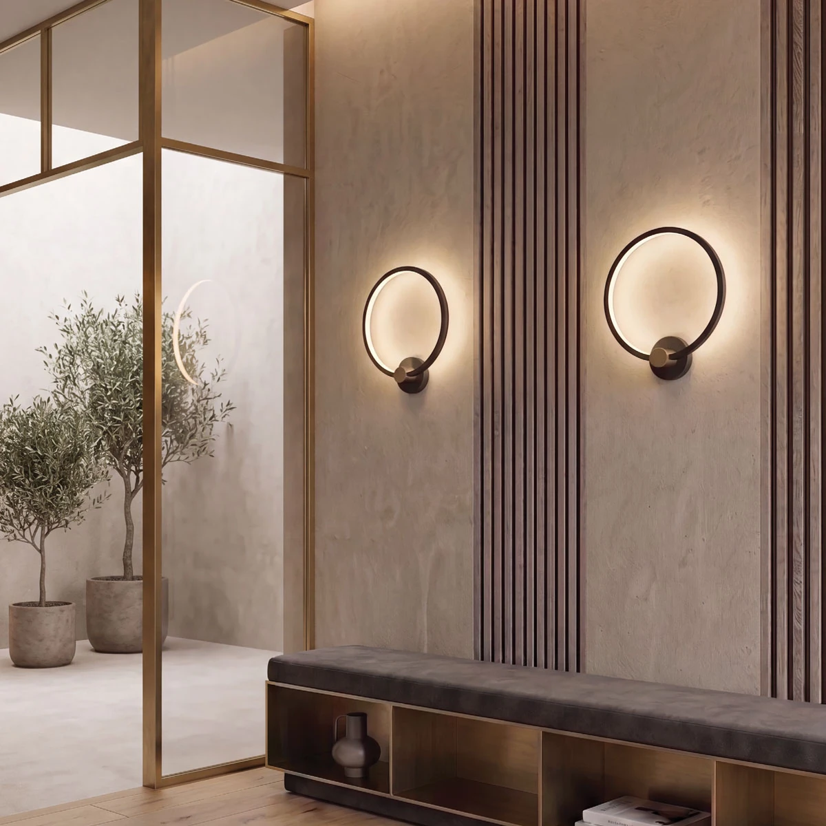 LED wall light 13W 3000K – matt black