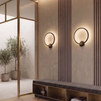 LED wall light 13W 3000K – matt black - Image 1