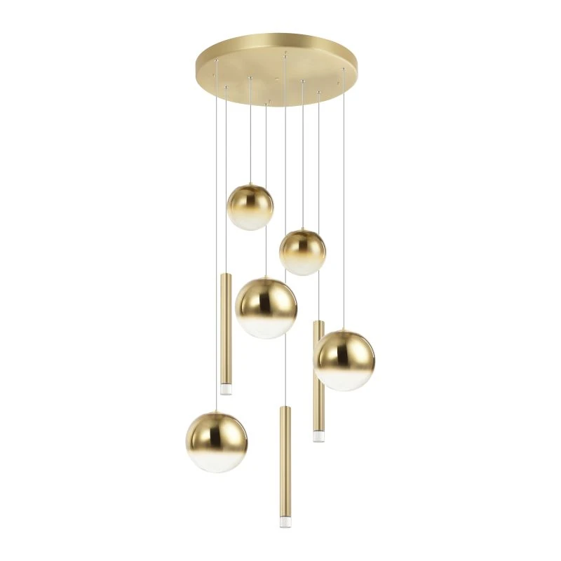 Pakabinamas LED šviestuvas 26W 3000K – aukso spalvos