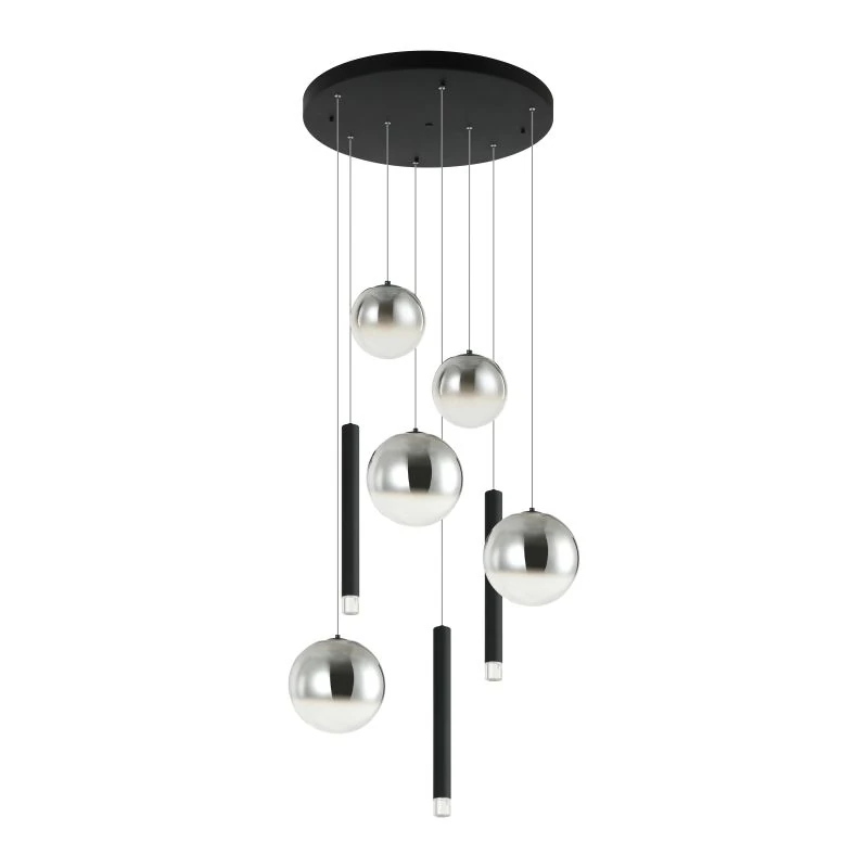 Pakabinamas LED šviestuvas 26W 3000K – matinis juodas