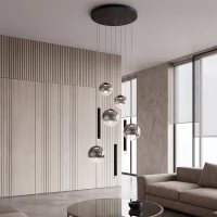 Pakabinamas LED šviestuvas 26W 3000K – matinis juodas - Nuotrauka 1