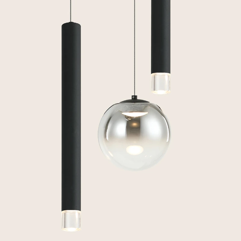 Linijinis pakabinamas LED šviestuvas 26W 3000K – matinis juodas