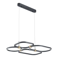 Pakabinamas LED šviestuvas 48W 3000K – matinis juodas - Nuotrauka 3