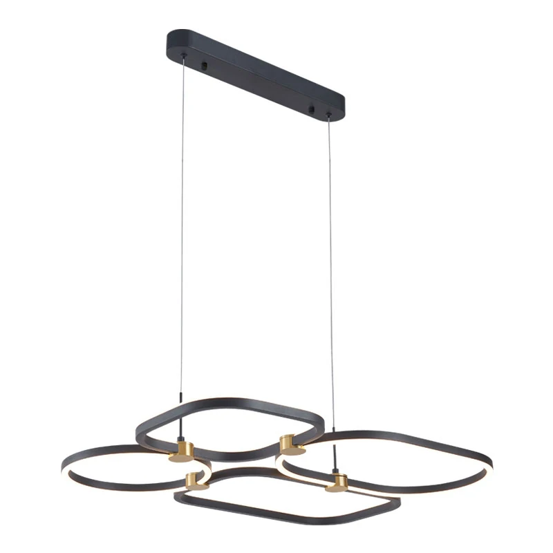 Pakabinamas LED šviestuvas 48W 3000K – matinis juodas