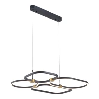 Pakabinamas LED šviestuvas 48W 3000K – matinis juodas - Nuotrauka 2