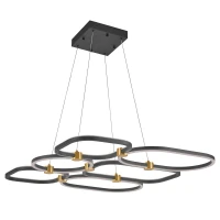 Pakabinamas LED šviestuvas 96W 3000K – matinis juodas - Nuotrauka 3