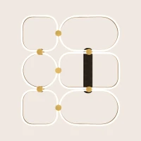 LED ceiling light 96W 3000K – matt black - Image 3