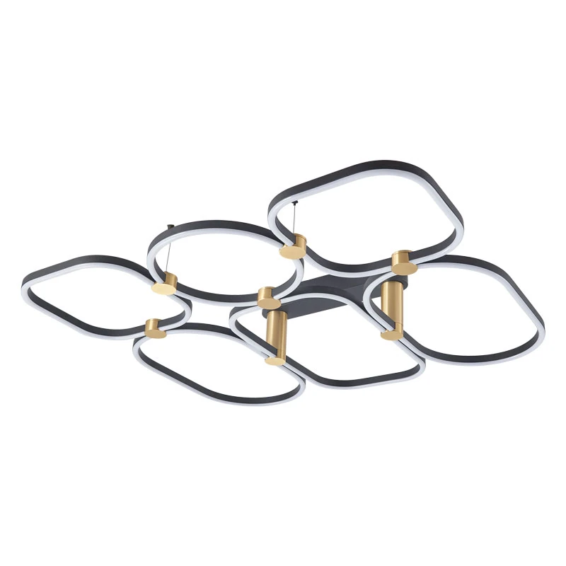 LED ceiling light 96W 3000K – matt black
