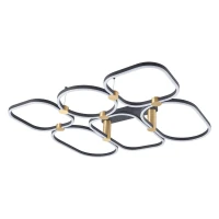LED ceiling light 96W 3000K – matt black - Image 4