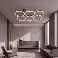 LED ceiling light 96W 3000K – matt black - Image 1