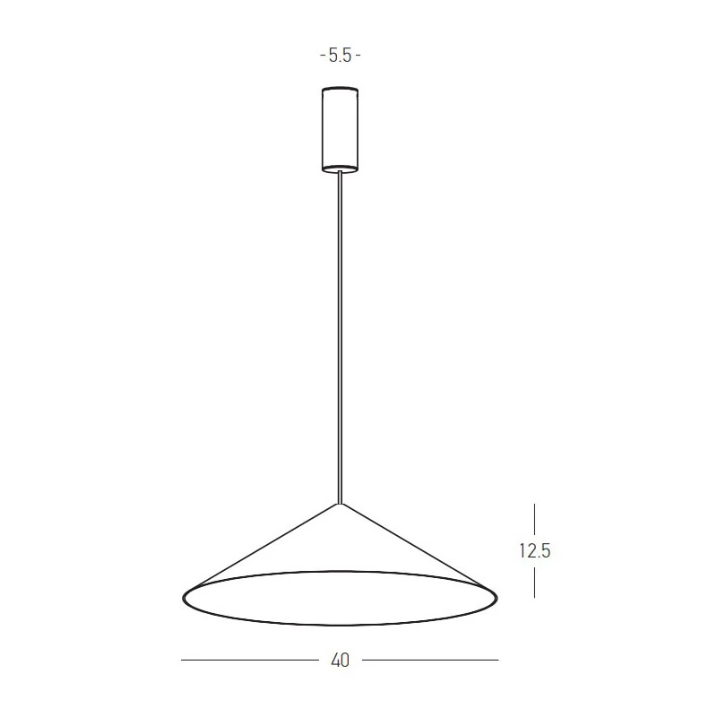 Pakabinamas LED šviestuvas 11W 3000K – chaki spalvos