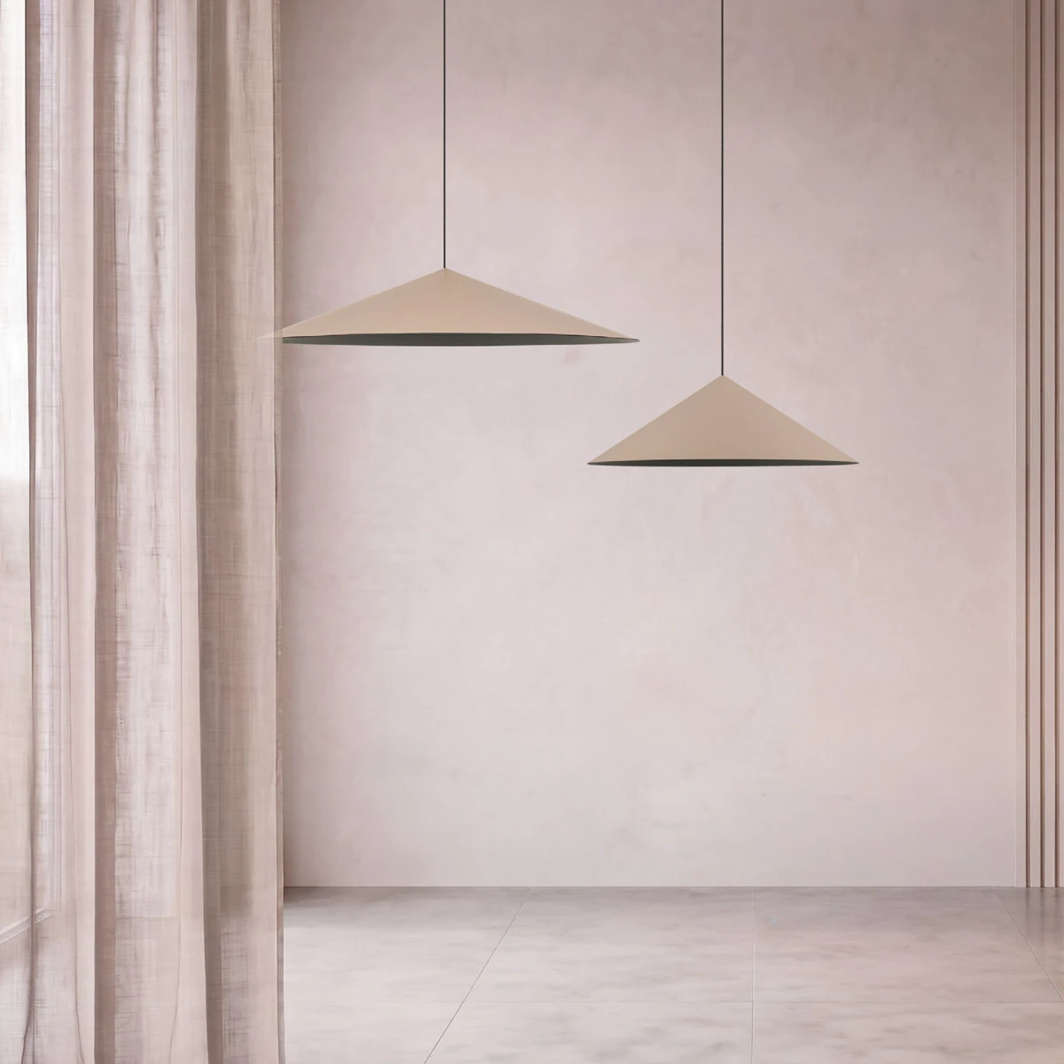 Pakabinamas LED šviestuvas 11W 3000K – pudros rožinis