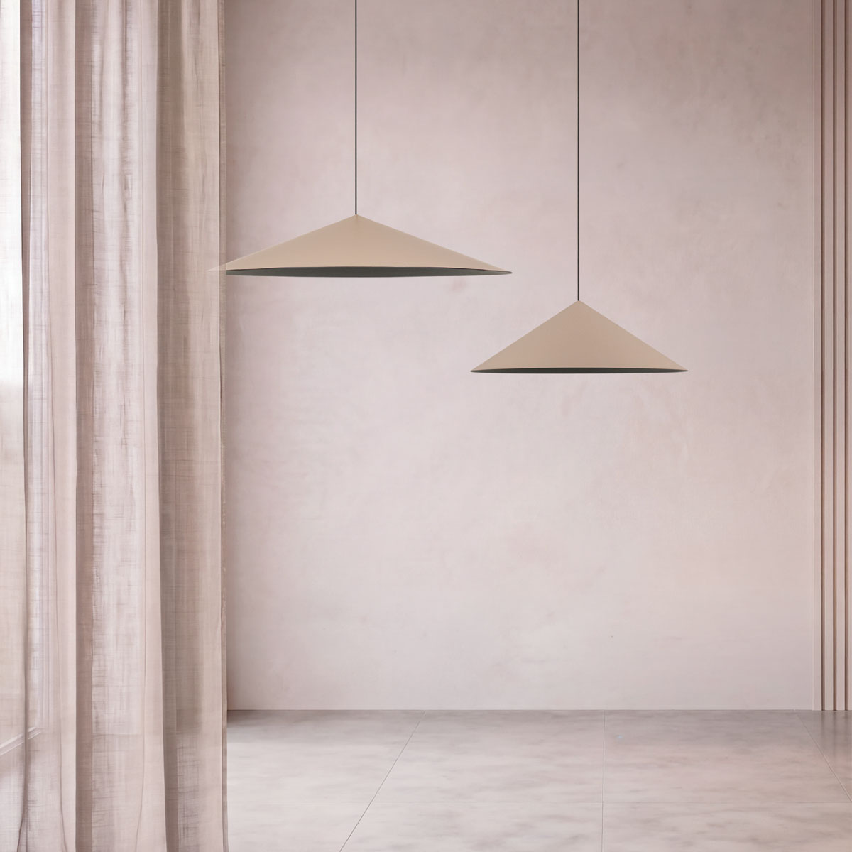 Pakabinamas LED šviestuvas 11W 3000K – pudros rožinis